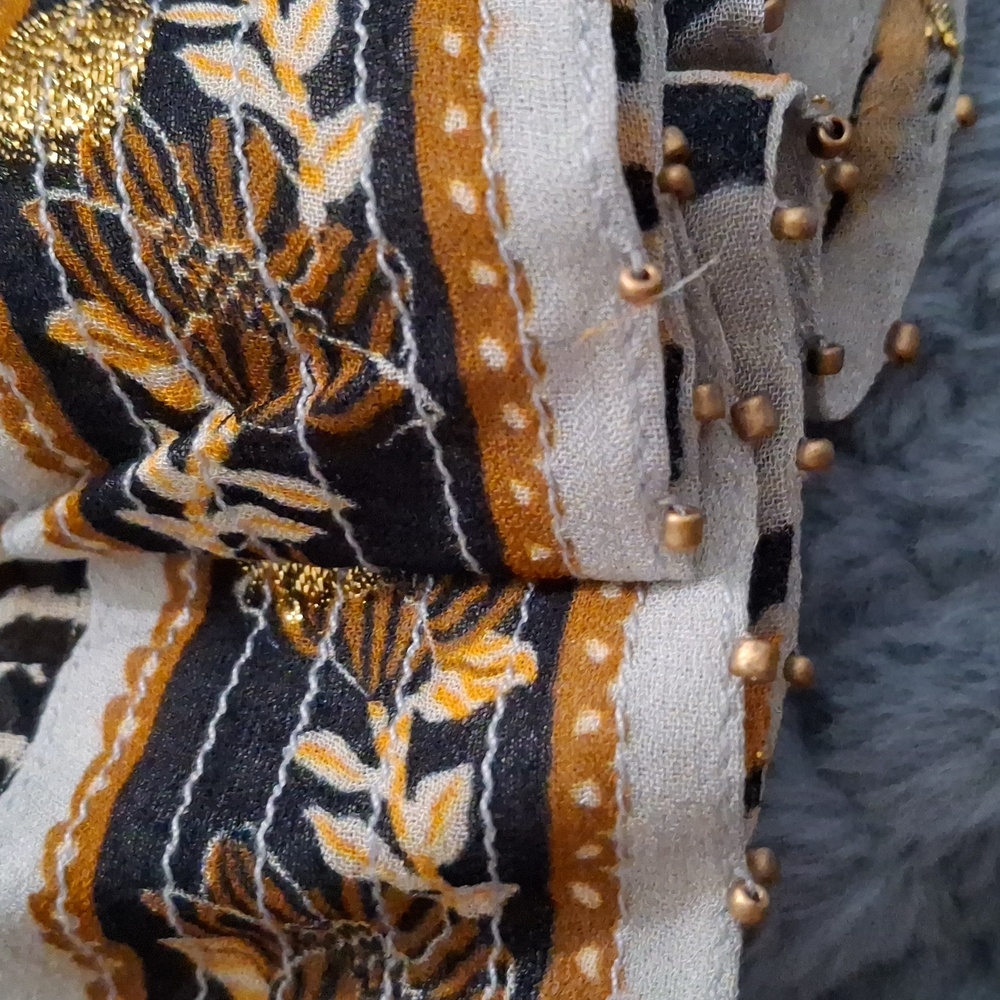 Farm RioFloral Tapestry Metallic Dot Miniskirt - Picture 7 of 10